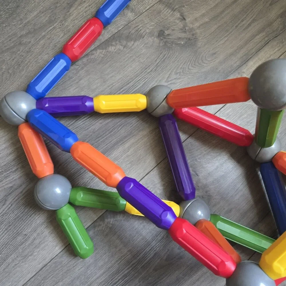 SmartMax Toy Lot 40 Pcs Large STEM Building Rods Bars and Connection Spheres